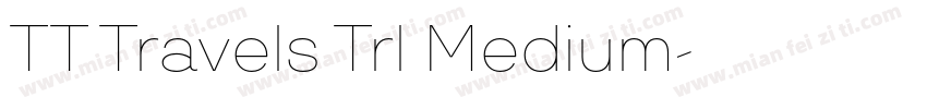 TT Travels Trl Medium字体转换